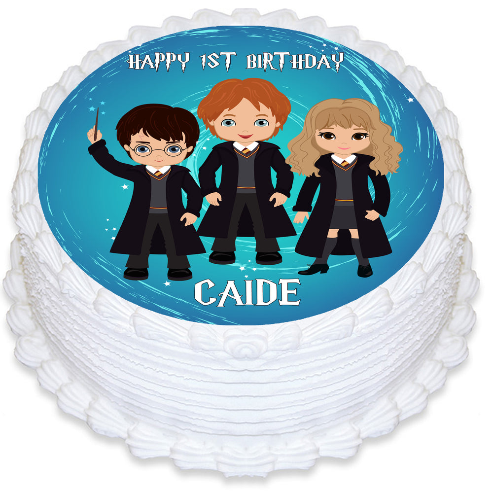 Harry Potter Round Edible Cake Topper