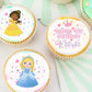 Princesses Disney Pre-cut Edible Cupcake or Cookie Toppers