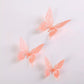 Peach Metallic Shimmery Paper Butterflies - Pack of 12