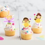 Fairy Pre-cut Edible Stand-Up Wafer Card Cupcake Toppers