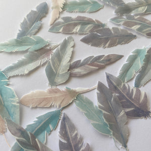Pre-cut Edible Wafer Feathers