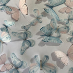 Pink & Blue Pre-cut Edible Wafer Butterflies