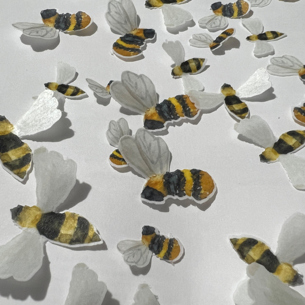 Pre-cut Edible Wafer Bees
